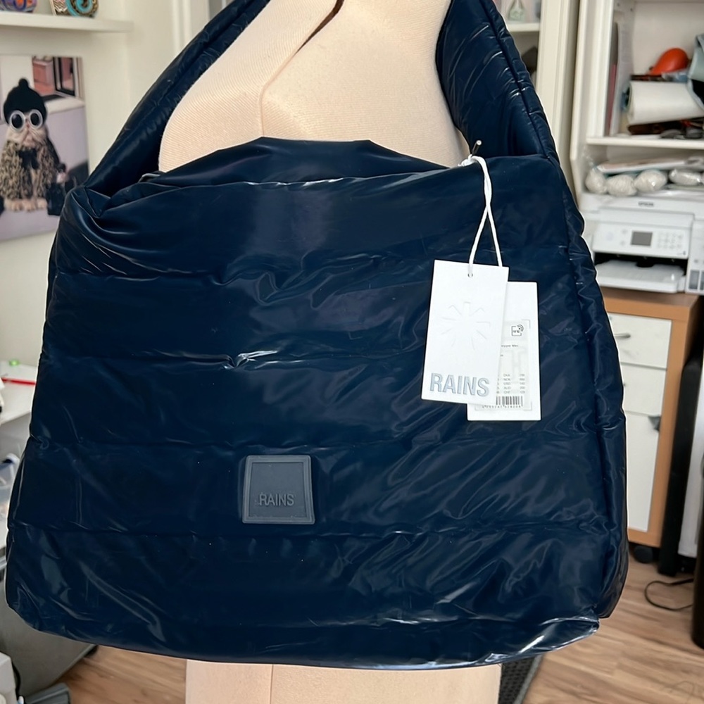RAINS Loop Shopper Mini Puffer Bag